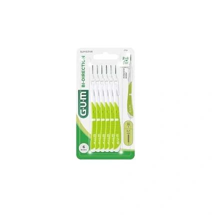 Gum Bi-Direction Interdental Brushes 0.7Mm 6 Pack White