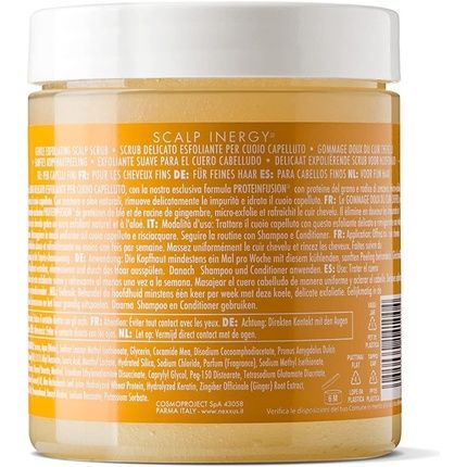 Nexxus Scalp Inergy Professional Exfoliating Scalp Scrub With Wheat Protein And Ginger Root 250Ml