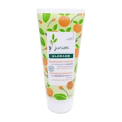 Klorane Junior Detangling Shampoo Peach 200 Ml Gentle Detangling Shampoo For Children'S Delicate Hair