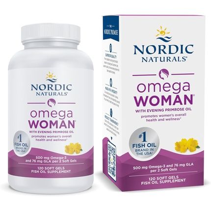 Nordic Naturals Omega Woman Lemon 120 Soft Gels 500Mg Omega-3