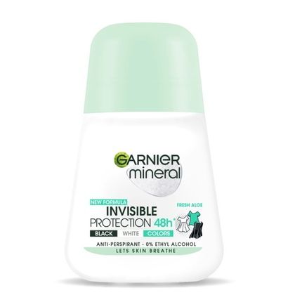 Garnier Invisible Protection 48H Women Roll-On Antiperspirant With Ball Fresh Aloe 50Ml