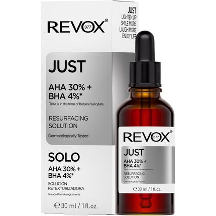 Revox B77 Just Aha 30% + Bha 4% Facial Chemical Peel Serum 30Ml