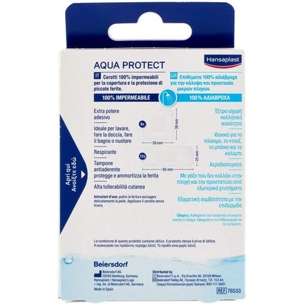 Hansaplast Aqua Protect Waterproof Plasters 20 Pieces - Image 3