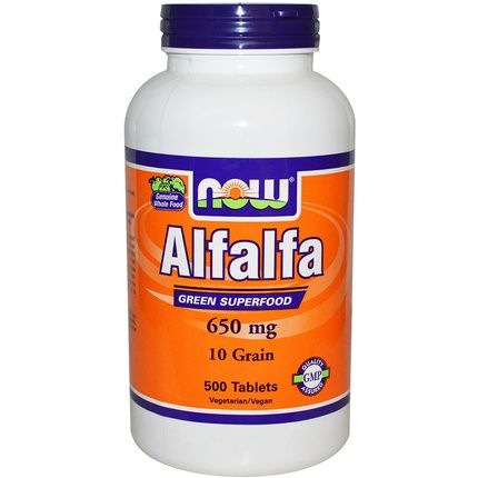 Now Foods Alfalfa 650 Mg - 500 Tabs 2 Pack