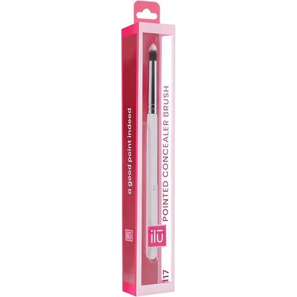 T4B 100 Series Ilu Kabuki Flat Brush For Face Makeup White (117) - Image 3