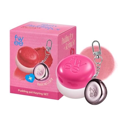Blurry Pudding Pot Keychain Set Airbrushed Blush And Lip Buildable Pigment
