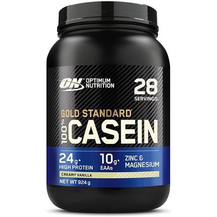 Optimum Nutrition Gold Standard Casein Slow Digesting Protein Powder With Zinc, Magnesium And Glutamine 28 Servings 0.92Kg Creamy Vanilla