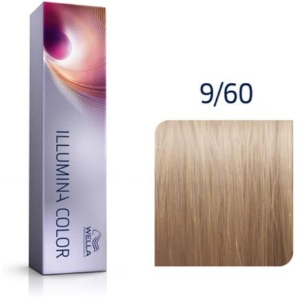 Wella Illumina Color Permanent Hair Color 9/60 Very Light Violet Natural Blonde 60Ml