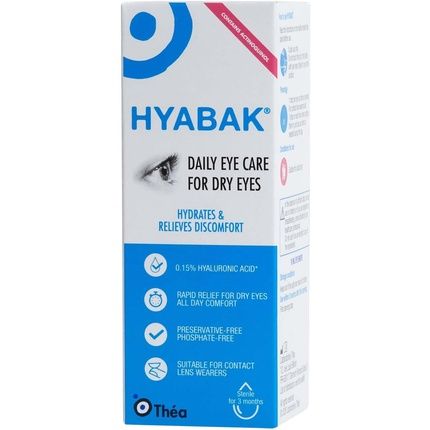 Hyabak Eye Drops Moisturising And Refreshing Drops 10Ml