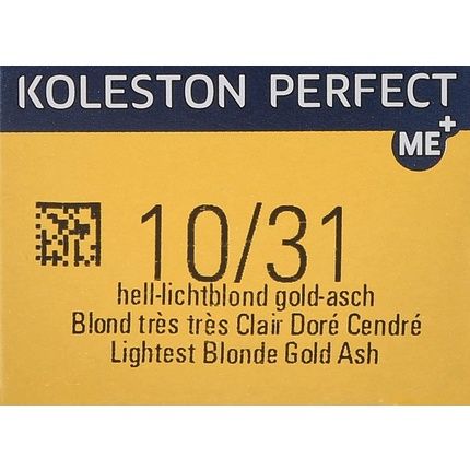 Wella Koleston Perfect Me+ 10/31 Blond Gold Ashe Hair Color 60Ml