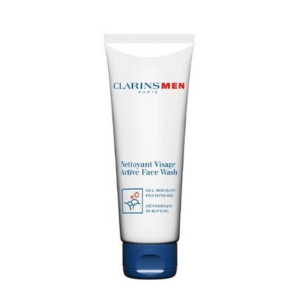 Clarins Men Active Face Wash 125Ml Foaming Cleansing Gel For Men
