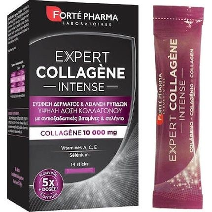 Forte Pharma Expert Collagen Intense 10000Mg - 14 Sticks For Skin Firming And Wrinkle Smoothing