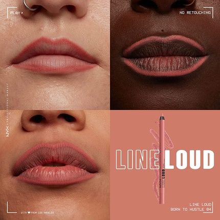 Nyx Professional Makeup Line Loud Lip Liner Born To Hustle 04 Muted Rose - Image 3