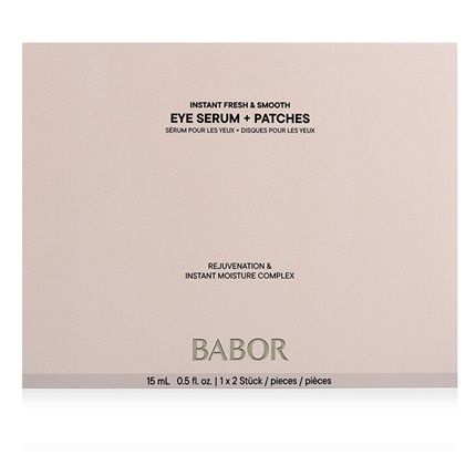 Babor Instant Fresh & Smooth Eye Serum + Patches Intensive Moisture & Freshness For A Smooth Eye Area