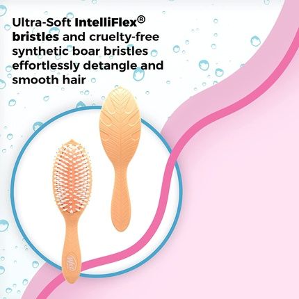 Wet Brush Go Green Treatment And Shine Brush With Coconut Oil For Unisex Coral