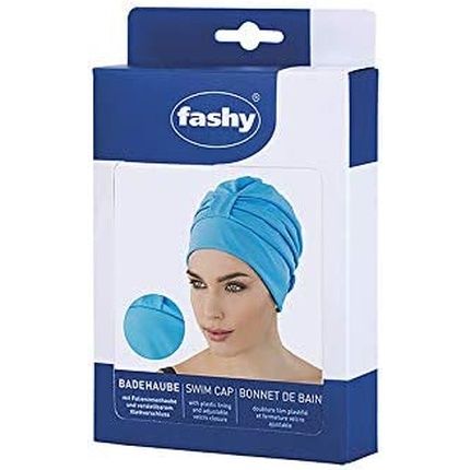 Fashy Ladies Bathing Cap Fabric Bath Turquoise - Image 3