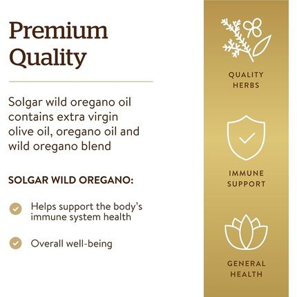 Solgar Wild Oregano Oil Natural Oregano Leaves Premium Quality Easy Absorbable 60 Softgels - Image 3