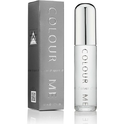 Colour Me Silver Sport Perfume For Men 50Ml Eau De Parfum Luxury Fragrance