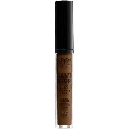 Nyx Can'T Stop Won'T Stop Full Coverage Contour Concealer Walnut 3.5Ml