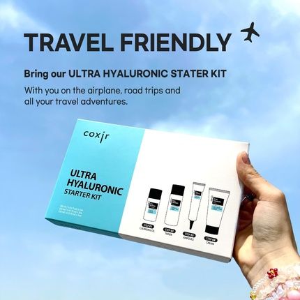 Coxir Ultra Hyaluronic Starter Kit Cleansing Oil Toner Ampoule Cream Travel - Image 3