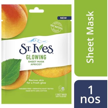 St Ives Glowing Apricot Sheet Mask 23Ml