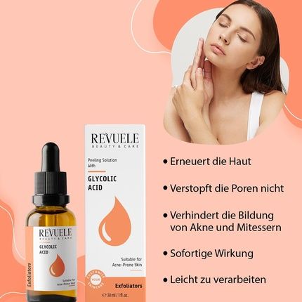 Revuele Cys Glycolic Acid 30Ml Exfoliating Solution With Aha For Acne-Prone Skin Care - White - Image 3