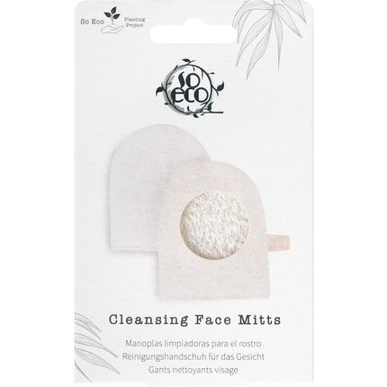 So Eco Cleansing Face Mitts White