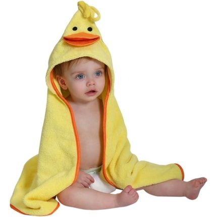 Zoocchini Bath Towel Baby Motif Puddles The Duck