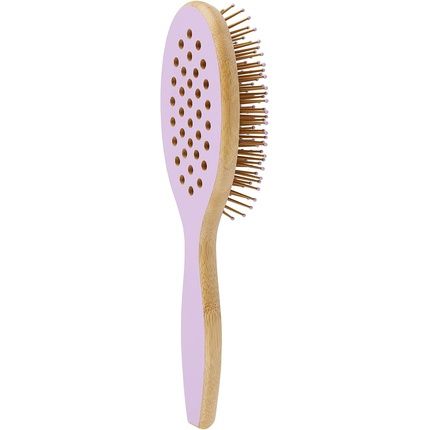 T4B Ilu Bamboom Detangling Eco Friendly Bamboo Hairbrush Wild Lavender Oval - Image 3