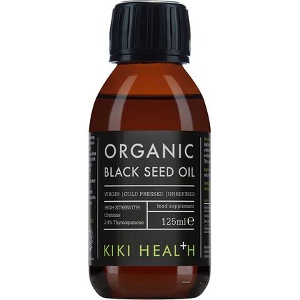 Kiki Health Organic Black Seed Oil 125Ml Cold Pressed Certified Organic 2.4% Thymoquenine