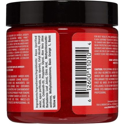 Manic Panic Cream Formula Semi-Permanent Hair Colour Wildfire Light Blonde 118Ml