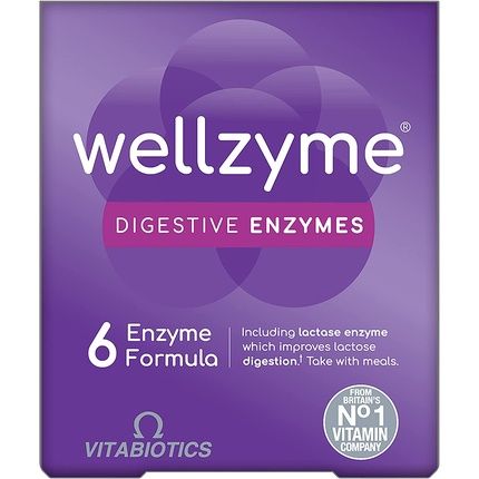 Vitabiotics Wellzyme 6 Enzyme 60 Count 120G