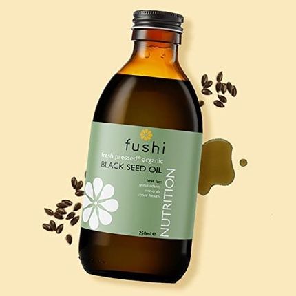 Fushi Organic Virgin Fresh-Pressed Black Seed Oil 250Ml - Improves Hair, Skin, And Nails
