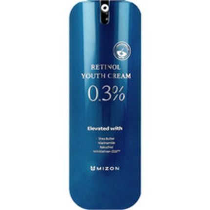 Mizon Retinol Youth 0.3% Retinol Cream With Wrinkle Care Shea Butter Peptides Niacinamide Bakuchiol 0.92 Oz