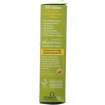 Vitabiotics Ultra Green Tea 30 Tablets