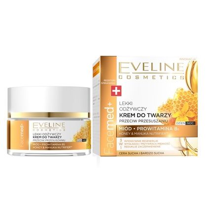 Eveline Cosmetics Facemed+ 3 In 1 Light Nourishing Face Cream Against Dryness, 50 Ml