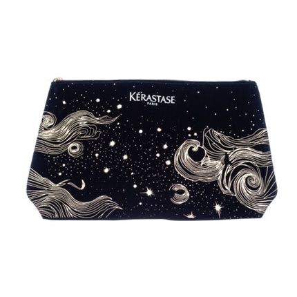 Kerastase Black Velvet Cosmetic Makeup Travel Pouch Bag 11" X 6" X 3