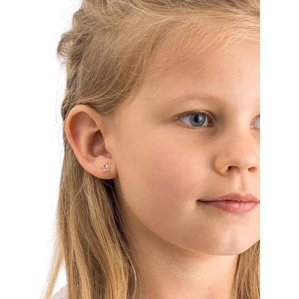 Blomdahl Nickel Free Medical Plastic 5Mm Butterfly Stud Earrings - Image 3