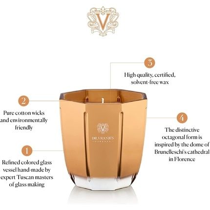 Dr Vranjes Decorative Scented Candle Oro Oud Nobile 200G 18Oz Made In Italy