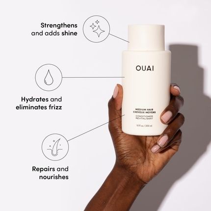 Ouai Medium Conditioner Hydrating Hair Conditioner With Coconut Oil And Babassu