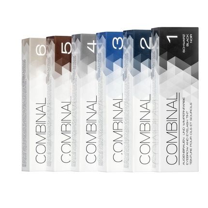 Combinal Eyelash & Eyebrow Tint With Developer, Remover, And Accessories