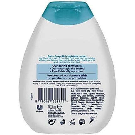 Dove Rich Moisture Shampoo And Lotion Nourishing Baby Set 200Ml