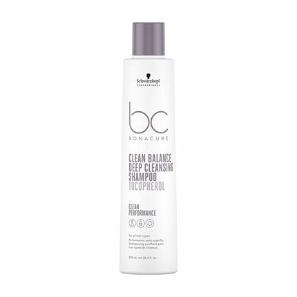 Schwarzkopf Bc Bonacure Clean Balance Deep Cleansing Shampoo 250Ml - Image 3