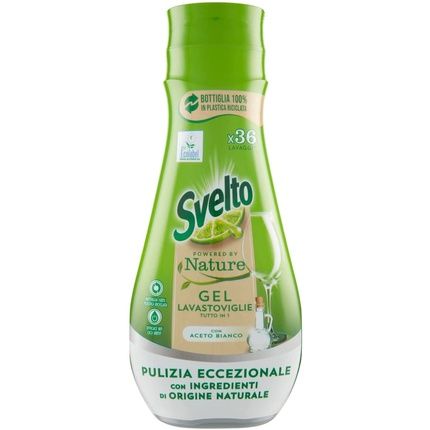 Svelto Ecolabel Dishwasher Gel With Vinegar, Value Pack, 216 Washes