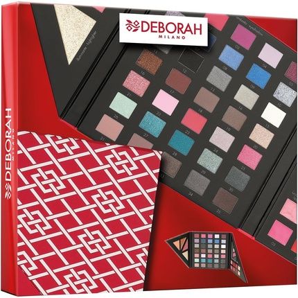 Deborah Milano Women No. 3 Medium Cool Tones Eyeshadow Palette, Shines, Lipsticks And Face Powders