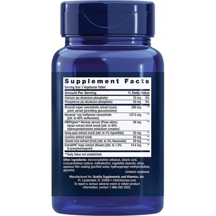 Life Extension Estrogen For Women Healthy Estrogen Metabolism Menopause Relief 30 Vegetarian Tablets