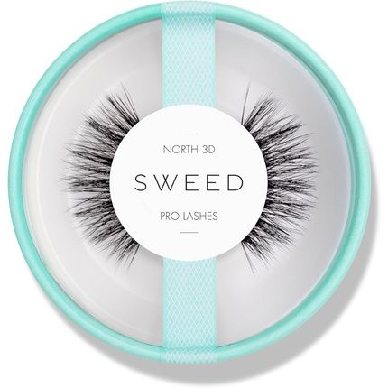 Sweed North 3D Dramatic False Lashes In Black - Add Instant Volume - Lightweight