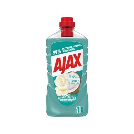 Ajax Liquid Floor Cleaner Gardenia & Coconut 1 Liter