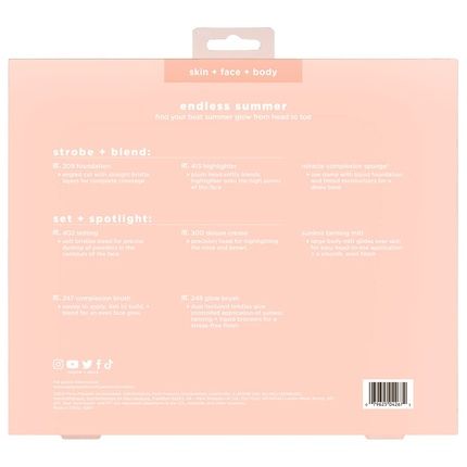 Real Techniques Endless Summer Makeup Brush Kit Premium Quality 6-Piece Set For Face Foundation And Powder - Image 3