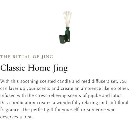 Rituals Classic Home Gift Set The Ritual Of Jing - Scented Gift Set With Reed Diffuser And Scented Candle - Jujube And Lotus Flower Fragrance - Image 3